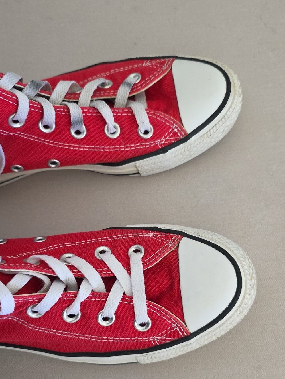 Converse All Star Red High Top Sneakers Womens Size 7 Mens Size 5 - Picture 3 of 14